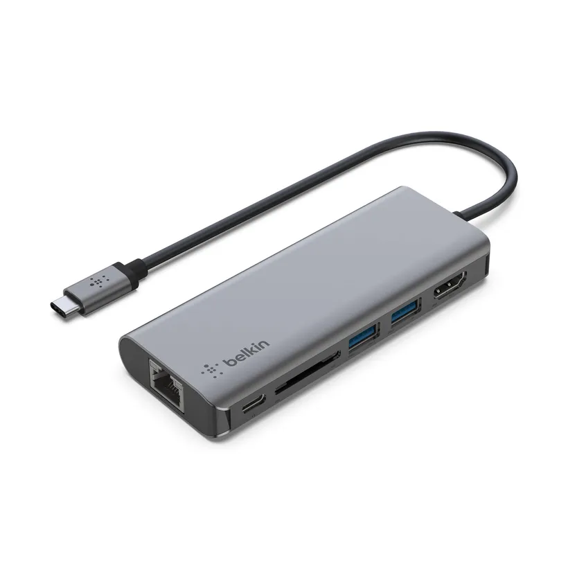 ADAPTADOR MULTIPUERTOS BELKIN USB-C 6 EN 1